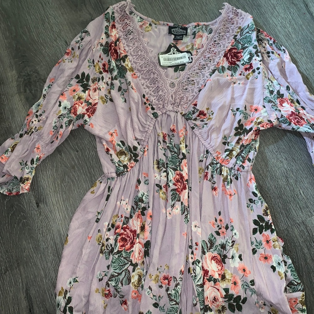 Angie floral blouse